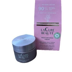 LaCure Beauté Anti-Aging Night Infusion Cream‎ NIB 50 ml/1.7oz Paris Skincare